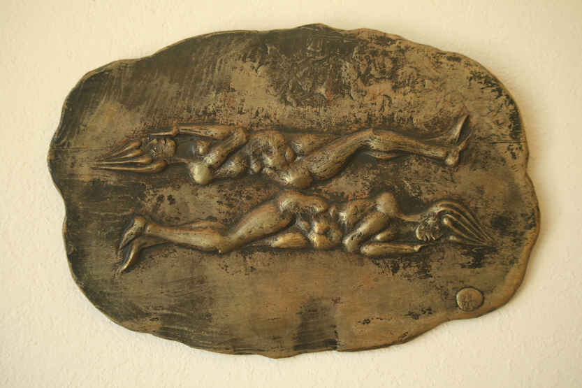 Two Reclining Female Figures Back to  Back